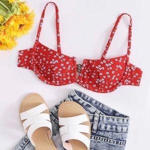 Ditsy Floral Underwire Bikini Top